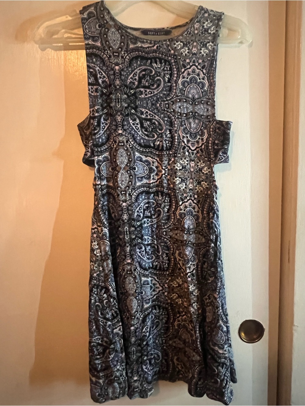 American Eagle Outfitters Blue Paisley Midi Dress